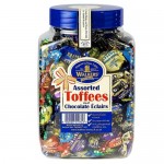 Walkers Assorted Toffees & Chocolate Eclairs - 450g JAR - Best Before: 30.11.24 